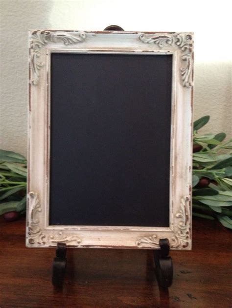 Cream Chalkboard Frame Shabby Chic Etsy Shabby Chic Frames Framed