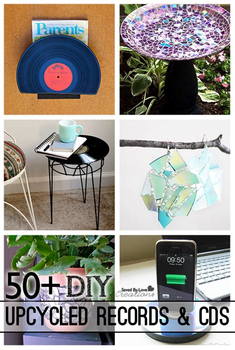 50 Ways To Upcycle Cds And Vinyl Records Vinyl Record Crafts Record