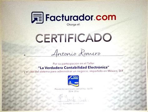 Pin De Antonio Romero En Certificados Contabilidad Certificados