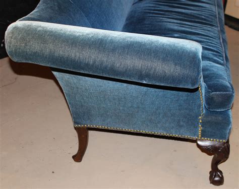 Two matching accent pillows included. Chippendale Style Camelback Centennial Sofa with ball and ...