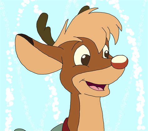 Rudolph The Red Nosed Reindeer Original Colors By The Acorn Bunch On