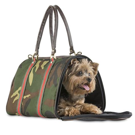 Petote Jl Duffel Dog Carrier Camo Stripe Best Travel Products For