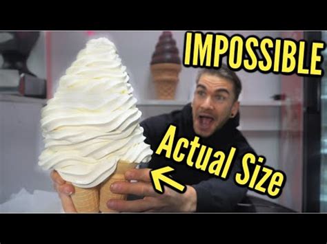 Worlds Biggest Ice Cream Cone Challenge Normal Cones Extreme