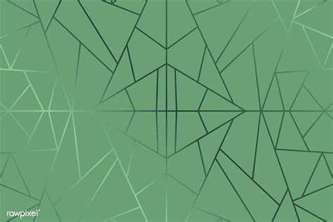 Green Abstract Geometric Background Vector Free Image By