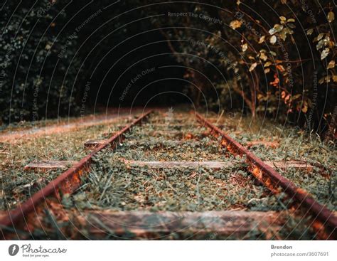 Railroad Tracks In Autumn A Royalty Free Stock Photo From Photocase