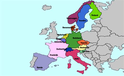 Cees en Annie Huige kaart europa