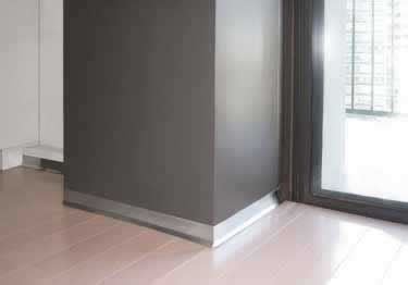 It's not just for base molding, this material has many versatile uses. Smooth Metal Wall Base Molding