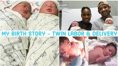 My Twin Birth Storyemotional Vaginal Delivery Of Huge Twins Youtube