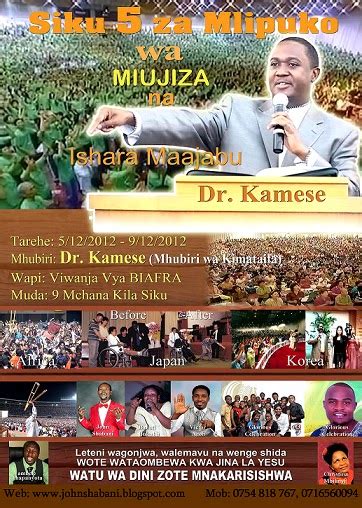 Muhubiri Wa Kimataifa Kutikisa Dar Es Salaam ~ Gospel In Africa
