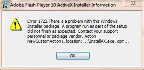 Adobe flash player 32.0.0.465 (executable): ICT Kennisbank: Error 1722: Adobe Flash Player 10 ...