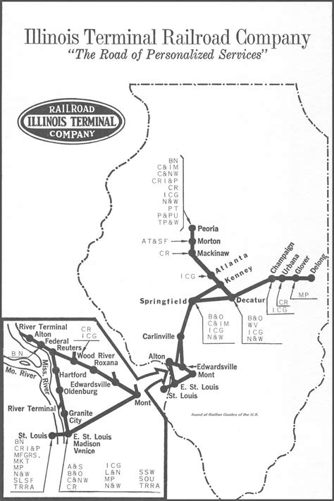 Illinois Terminal Rr System Map
