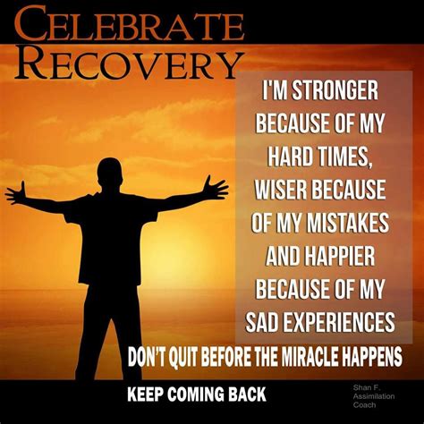 Celebrate Recovery Quotes Shortquotescc