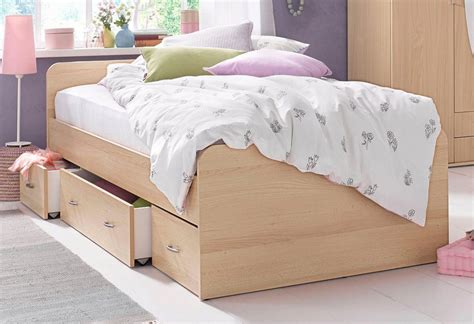 Bettkasten schubkasten auszug unter bett kommode aufbewahrung rollen homestyle4u. Stauraumbett, Zeitloses Bett online kaufen | OTTO