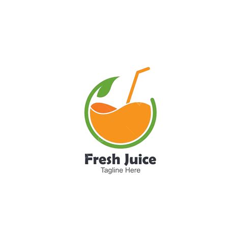 Orange Juice Logo Icon Vector Template Sign Liquid Illustration Vector