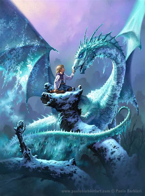 Ice Dragon Fairy Dragon Water Dragon Fantasy Kunst Dragons Lair