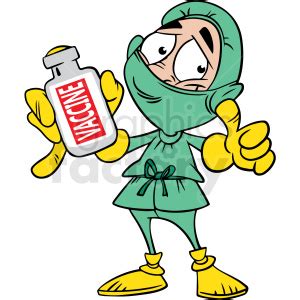 Learn more about how the government is ensuring the safety. cartoon doctor holding covid 19 vaccine vector clipart ...