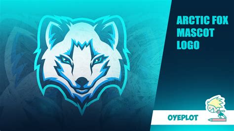 Arctic Fox Mascot Logospeedartillustrator Youtube