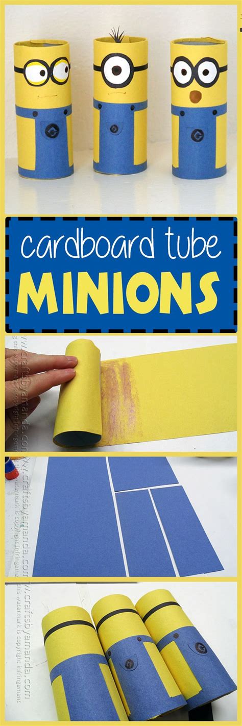 Cardboard Tube Minions Your Kids Will Love Making These Fun Minions