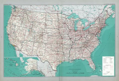 Road Atlas Map Of The United States Map