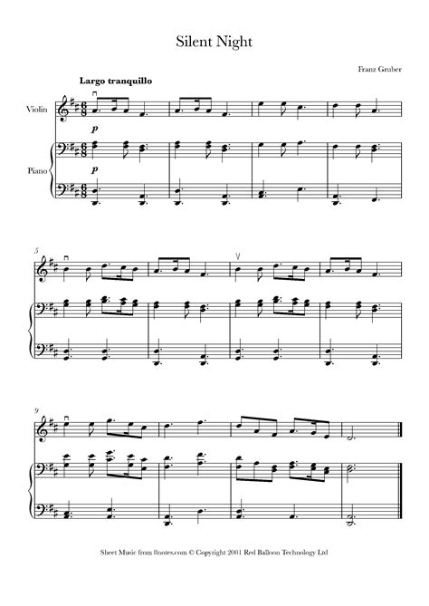 Basic Violin Sheet Music