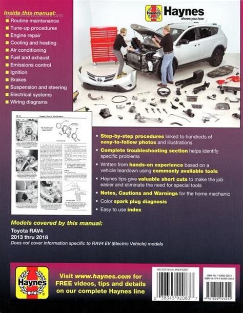 Toyota Rav4 Service And Repair Manual 2013 2018 Haynes 92083