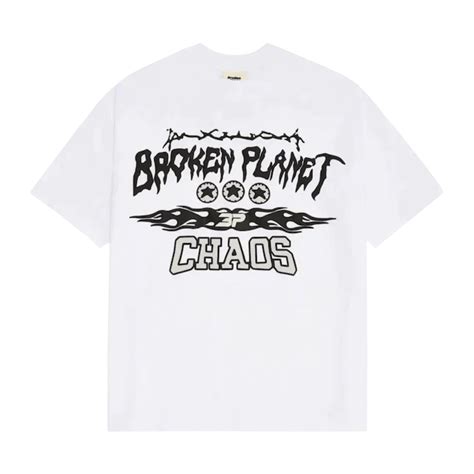 Broken Planet Market T Shirt Total Chaos White — Kick Game