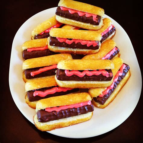 Once you try it, you'll never buy canned again! Dessert Hot Dogs. Made with Twinkies, Twix and frosting! A Josie Ann Original! So easy, quick ...