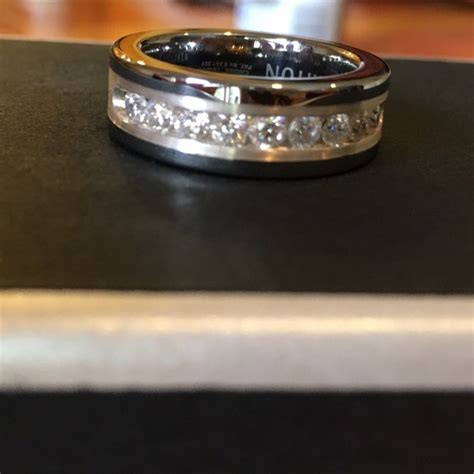 If a female would certainly be asked a basic platinum wedding celebration band with a diamond bordering it as a layout is a spectacular choice of wedding celebration ring for men. Kay Jewelers Accessories | Brand New Mens Tungsten 1ct ...