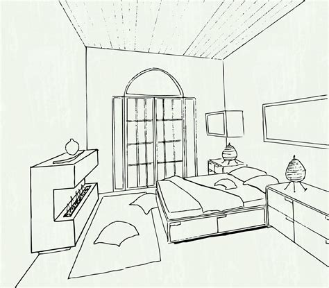1 Point Perspective Room Drawing At Getdrawings Free Download
