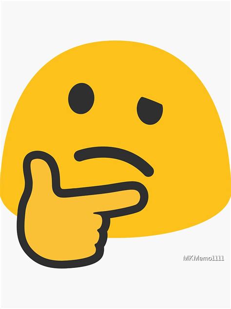 Emoji Thinking Face Chin Thumb Throwing Shade Thinker T For Emoji