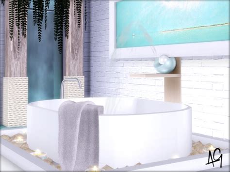 Romantic Spa Bath By Algbuilds At Tsr Sims 4 Updates