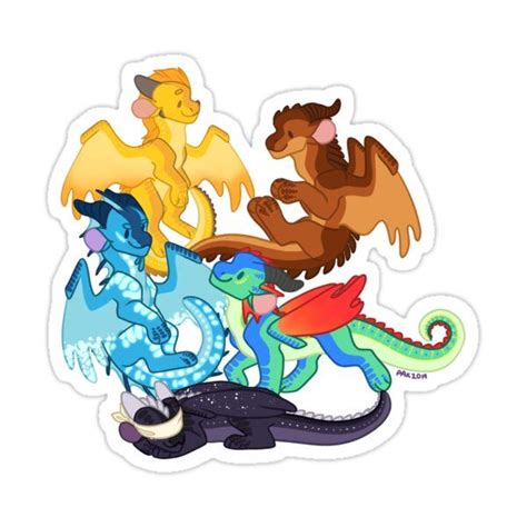 Dragonets Of Destiny Wof Wings Of Fire Sticker For Sale By Studio