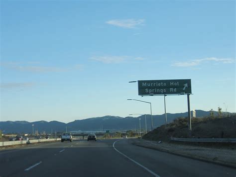 California Aaroads Interstate 215 South Riverside To Murrieta