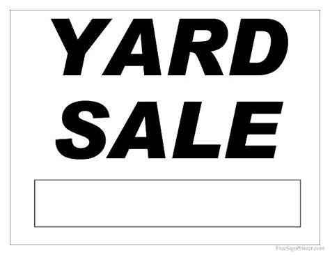 Free Printable Yard Sale Sign Yard Sale Signs For Sale Sign Arrow