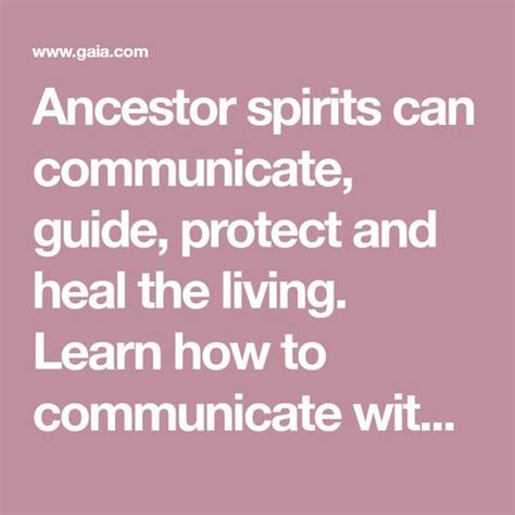 How To Communicate With Your Ancestors Spirits Gaia Spirit