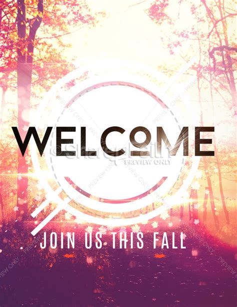 Fall Welcome Church Flyer Template Sharefaith Media