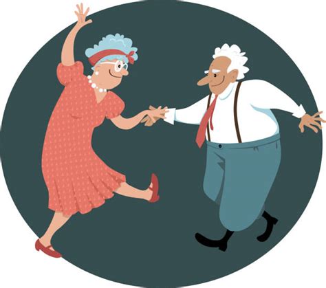 Older Couple Dancing Illustrations Royalty Free Vector Graphics And Clip