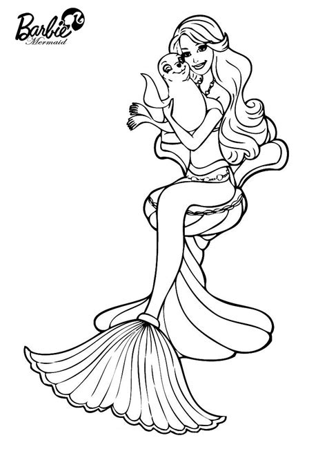 Free, printable picture to print and color presenting barbie swimming with dolphine. Barbie Mermaid Coloring Pages - Best Coloring Pages For Kids