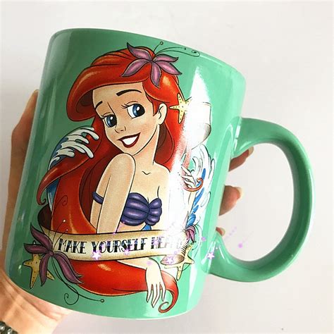 Cartoon The Little Mermaid Ariel Princess Porcelain Ceramic Tea Coffee