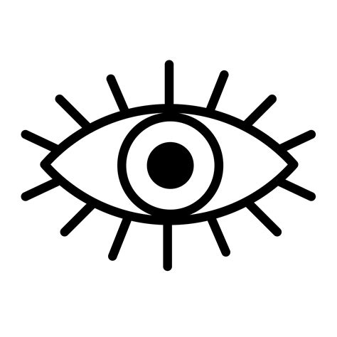Eye Vector Icon Outline Icons ~ Creative Market