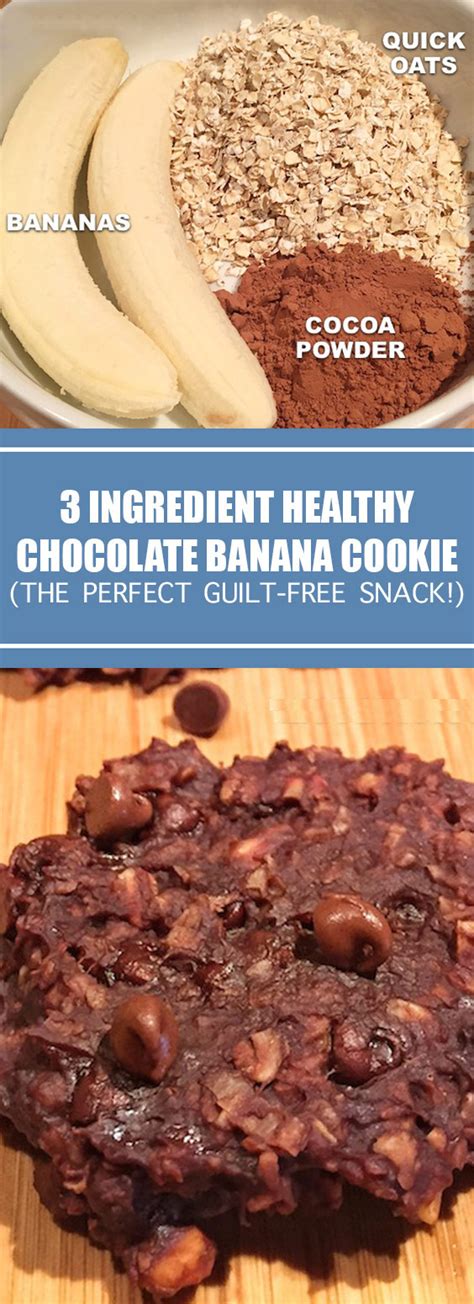When you need incredible ideas. 3 Ingredient Healthy Chocolate Cookie Recipe (the perfect ...