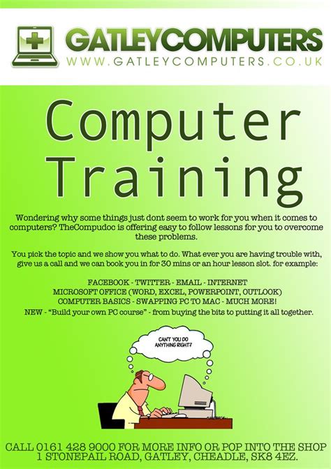 Computer Lessons And Training Computer Lessons Lesson Computer Repair