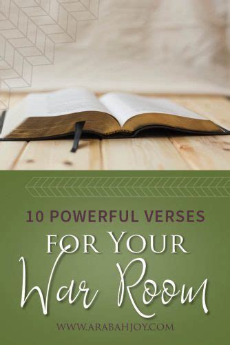 10 Powerful Verses For Your War Room Wall