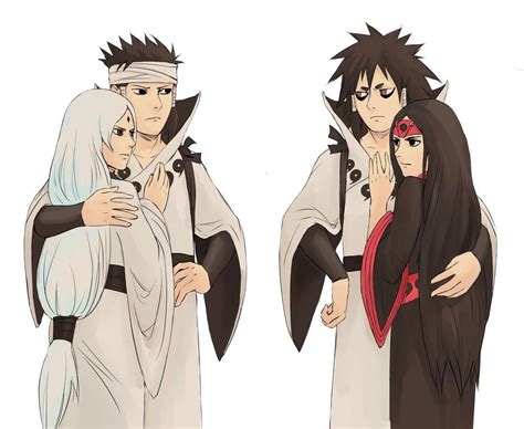 Ashura And Indra With Their Wives Naruto Anime Naruto Naruto