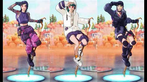 New Skins Looks Better With These Emotes Fortnite Dance Battle Chigusamegumiyuki Youtube