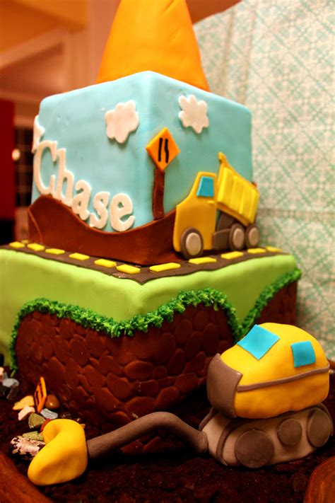 Who said fun and creative birthday cakes were only for kids? Construction Theme Cake For Boy's Birthday - CakeCentral.com