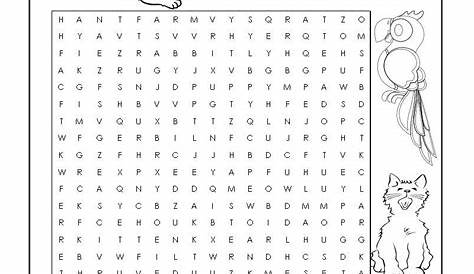 Free Word Search Puzzles for Kids | 101 Activity