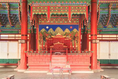 Inside Of The Geunjeongjeon The Throne Hall In Gyeongbokgung Palace