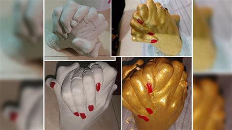 Khamasi Couple Hand Casting Kit Learn How To Make 3d Hand Impression ️
