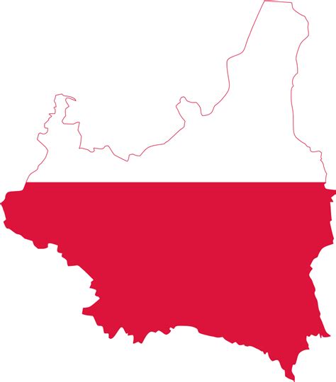 Flag Map Of Poland Польша Png Clipart Full Size Clipart 3929073